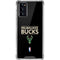 NBA Milwaukee Bucks Standard - Black Galaxy Note20 5G Clear Case