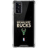 NBA Milwaukee Bucks Standard - Black Galaxy Note20 5G Clear Case