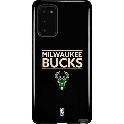 NBA Milwaukee Bucks Standard - Black Galaxy Note20 5G Pro Case