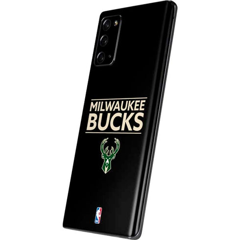 NBA Milwaukee Bucks Standard - Black Galaxy Note20 5G Skin
