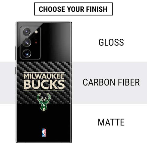 NBA Milwaukee Bucks Standard - Black Galaxy Note20 Ultra 5G Skin