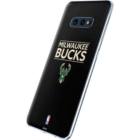 NBA Milwaukee Bucks Standard - Black Galaxy S10e Skin