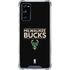 NBA Milwaukee Bucks Standard - Black Galaxy S20 FE Clear Case
