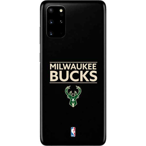 NBA Milwaukee Bucks Standard - Black Galaxy S20 Plus Skin
