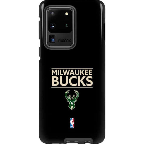 NBA Milwaukee Bucks Standard - Black Galaxy S20 Ultra 5G Pro Case