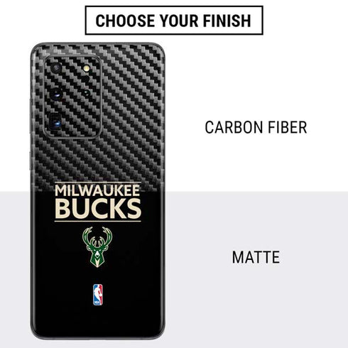 NBA Milwaukee Bucks Standard - Black Galaxy S20 Ultra 5G Skin