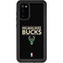 NBA Milwaukee Bucks Standard - Black Galaxy S20 Waterproof Case