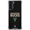 NBA Milwaukee Bucks Standard - Black Galaxy S21 5G Clear Case