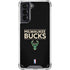 NBA Milwaukee Bucks Standard - Black Galaxy S21 5G Clear Case