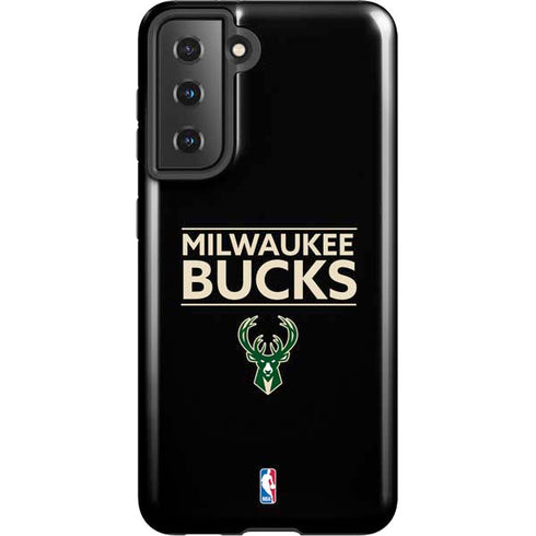 NBA Milwaukee Bucks Standard - Black Galaxy S21 5G Pro Case