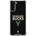 NBA Milwaukee Bucks Standard - Black Galaxy S21 FE Clear Case