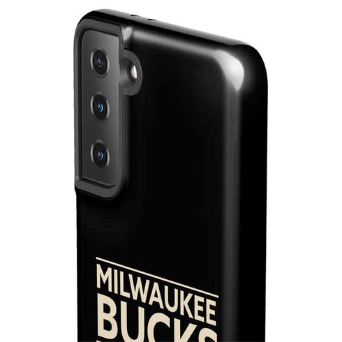 NBA Milwaukee Bucks Standard - Black Galaxy S21 FE Pro Case