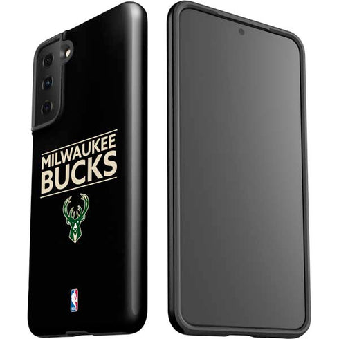 NBA Milwaukee Bucks Standard - Black Galaxy S21 FE Pro Case