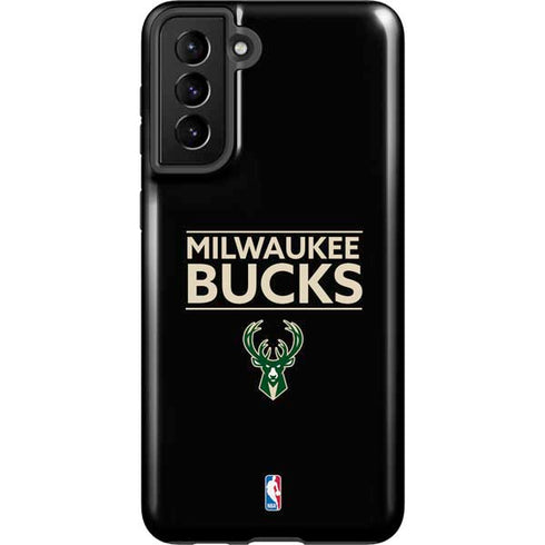 NBA Milwaukee Bucks Standard - Black Galaxy S21 Plus 5G Pro Case