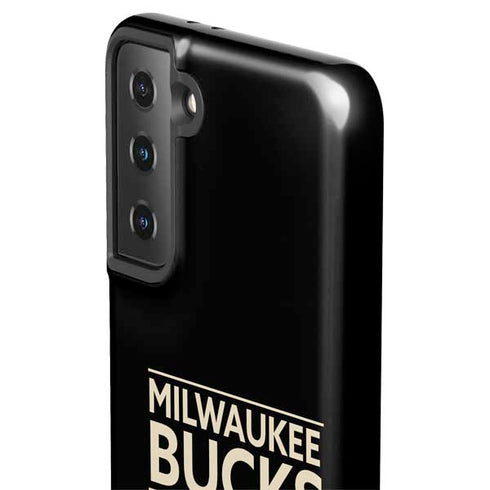 NBA Milwaukee Bucks Standard - Black Galaxy S21 Plus 5G Pro Case
