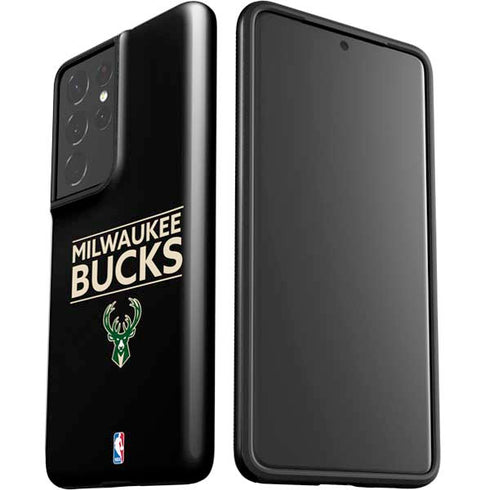 NBA Milwaukee Bucks Standard - Black Galaxy S21 Ultra 5G Pro Case