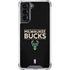 NBA Milwaukee Bucks Standard - Black Galaxy S22 Clear Case