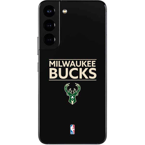 NBA Milwaukee Bucks Standard - Black Galaxy S22 Skin