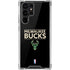 NBA Milwaukee Bucks Standard - Black Galaxy S22 Ultra Clear Case