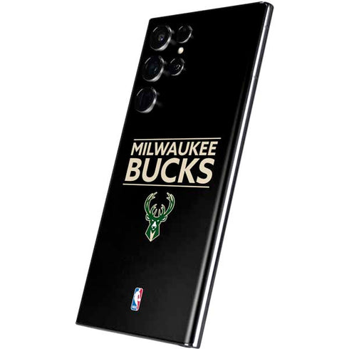 NBA Milwaukee Bucks Standard - Black Galaxy S22 Ultra Skin
