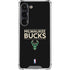 NBA Milwaukee Bucks Standard - Black Galaxy S23 Clear Case