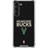 NBA Milwaukee Bucks Standard - Black Galaxy S23 Plus Clear Case