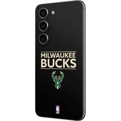 NBA Milwaukee Bucks Standard - Black Galaxy S23 Skin