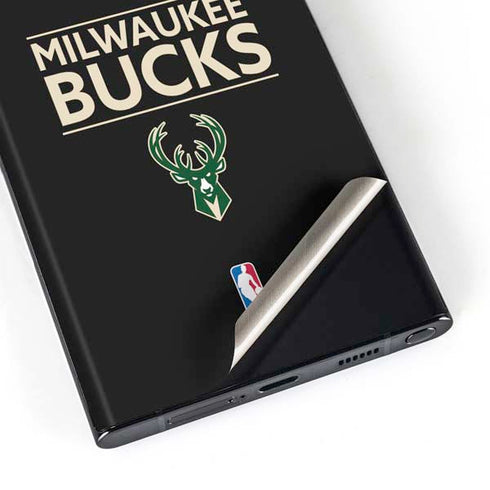 NBA Milwaukee Bucks Standard - Black Galaxy S23 Ultra Skin