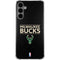 NBA Milwaukee Bucks Standard - Black Galaxy S24 Plus Clear Case