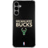 NBA Milwaukee Bucks Standard - Black Galaxy S24 Plus Clear Case