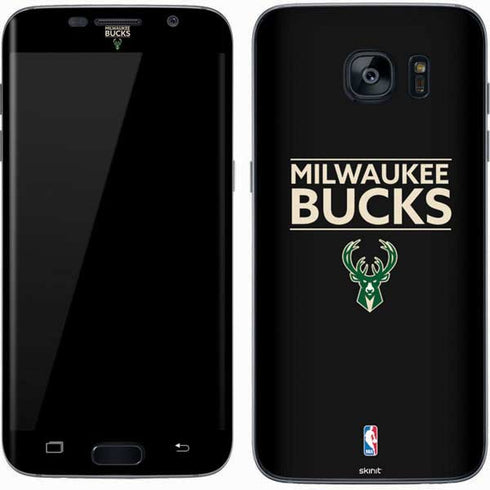 NBA Milwaukee Bucks Standard - Black Galaxy S7 Skin