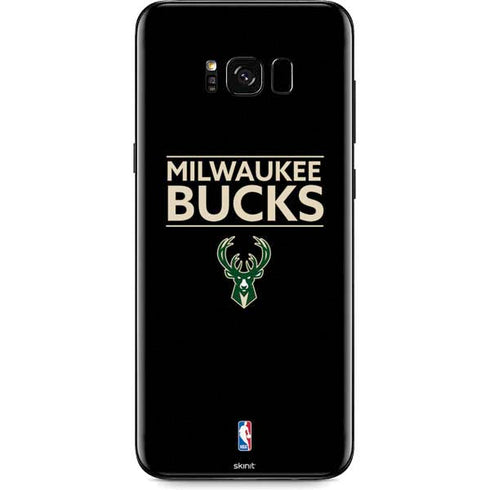 NBA Milwaukee Bucks Standard - Black Galaxy S8 Plus Skin