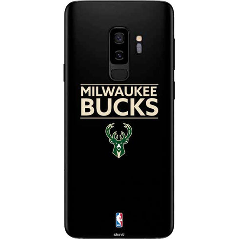 NBA Milwaukee Bucks Standard - Black Galaxy S9 Plus Skin