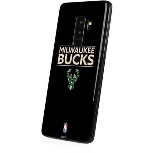 NBA Milwaukee Bucks Standard - Black Galaxy S9 Plus Skin