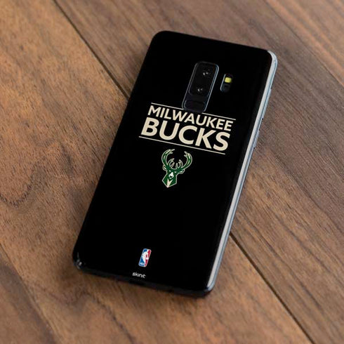 NBA Milwaukee Bucks Standard - Black Galaxy S9 Plus Skin