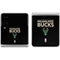 NBA Milwaukee Bucks Standard - Black Galaxy Z Flip4 5G Skin
