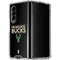 NBA Milwaukee Bucks Standard - Black Galaxy Z Fold4 5G Clear Case