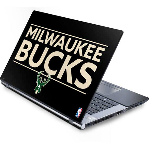 NBA Milwaukee Bucks Standard - Black Generic Laptop Skin
