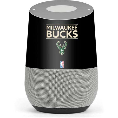 NBA Milwaukee Bucks Standard - Black Google Home Skin