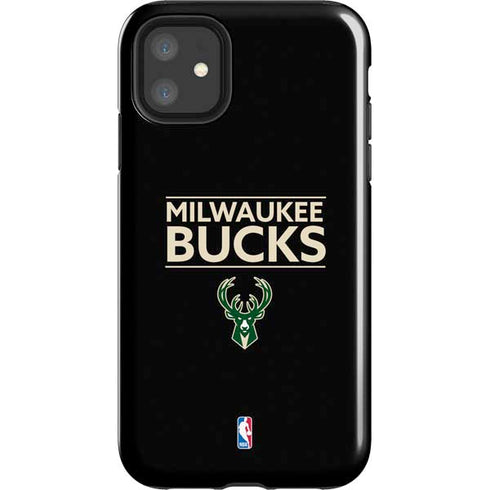 NBA Milwaukee Bucks Standard - Black iPhone 11 Impact Case