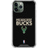 NBA Milwaukee Bucks Standard - Black iPhone 11 Pro Max Clear Case