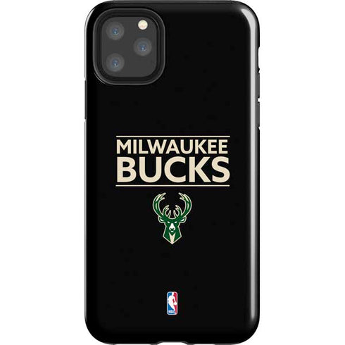 NBA Milwaukee Bucks Standard - Black iPhone 11 Pro Max Impact Case