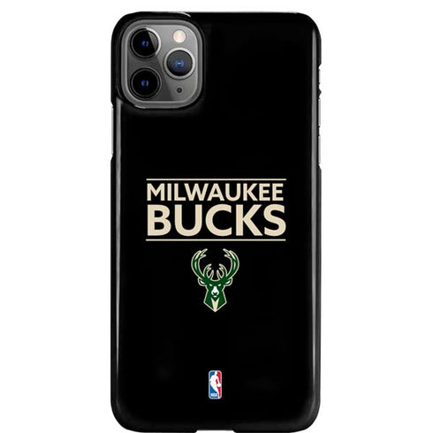NBA Milwaukee Bucks Standard - Black iPhone 11 Pro Max Lite Case