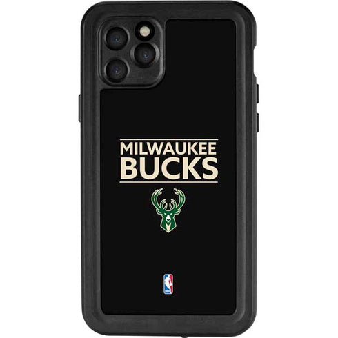 NBA Milwaukee Bucks Standard - Black iPhone 11 Pro Waterproof Case