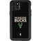 NBA Milwaukee Bucks Standard - Black iPhone 11 Pro Waterproof Case