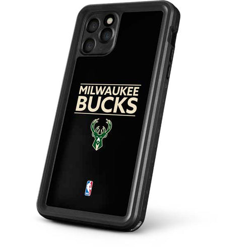 NBA Milwaukee Bucks Standard - Black iPhone 11 Pro Waterproof Case