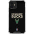 NBA Milwaukee Bucks Standard - Black iPhone 12 Clear Case