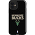 NBA Milwaukee Bucks Standard - Black iPhone 12 Impact Case