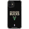 NBA Milwaukee Bucks Standard - Black iPhone 12 Mini Clear Case