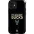 NBA Milwaukee Bucks Standard - Black iPhone 12 Mini Impact Case